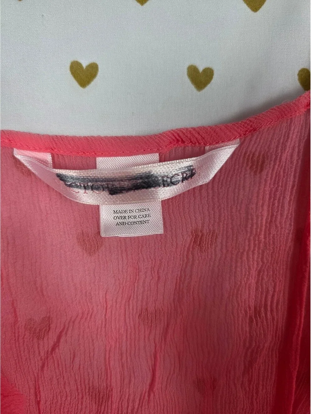 Victorias Secret Vintage SILK BABYDOLL Nightie Tie Front Embroidered Nightie SM